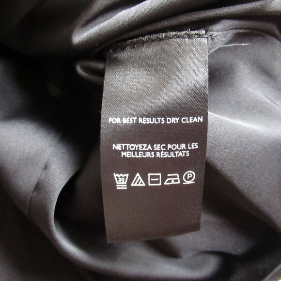 By Anthropologie Gathered Polka Dot Mini Dress Black White Size 10 - Picture 11 of 14